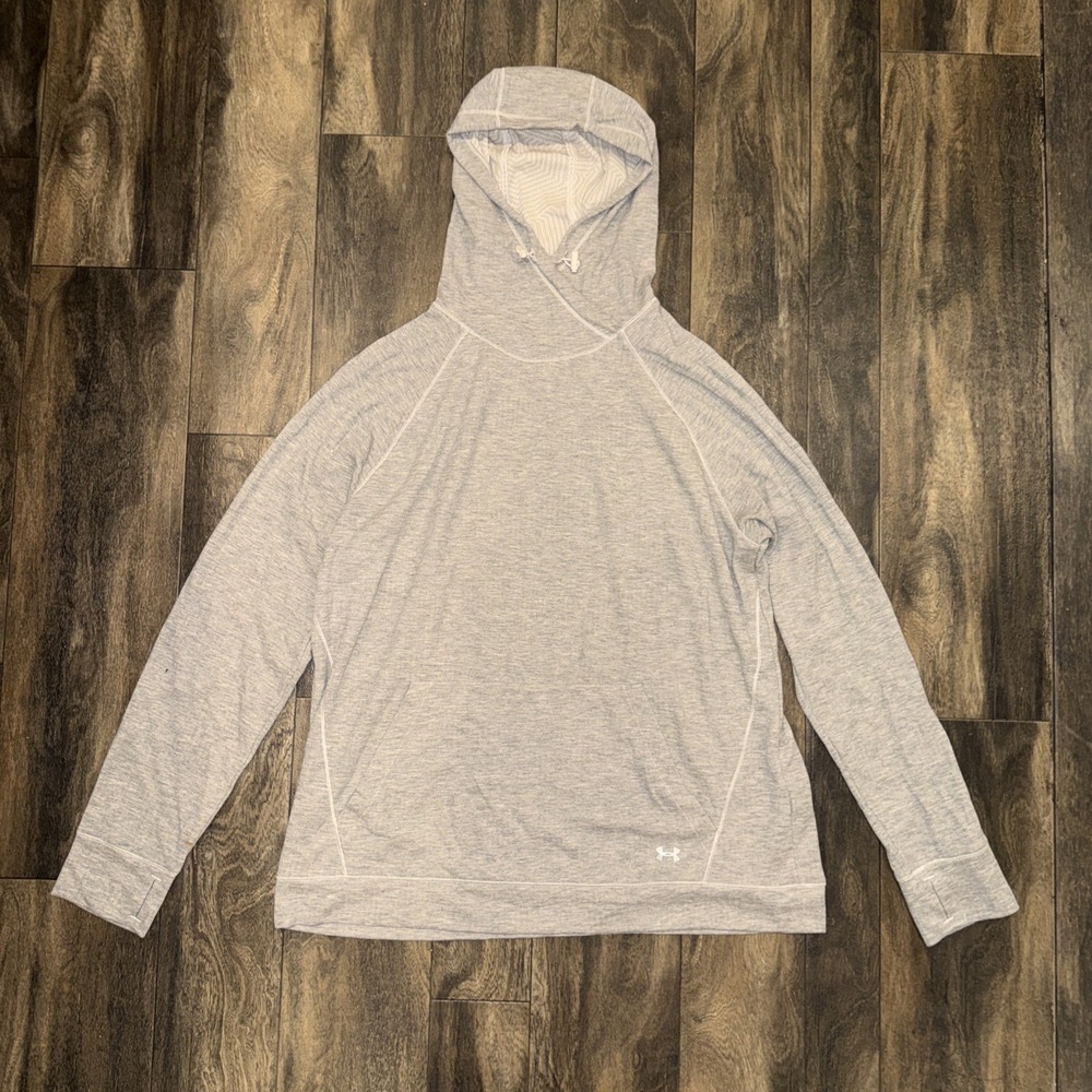Under Armour Coldgear Fleece Mesh-Lined Lightweight Workout Hoodie Women's L
